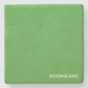 Boomslang green colour name stone coaster