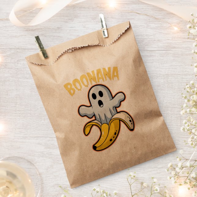 Boonana Cute Ghost Banana Halloween Favour Bags (Clipped)