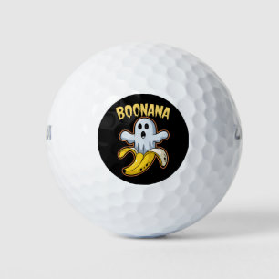 Boonana Cute Ghost Banana Halloween Golf Balls