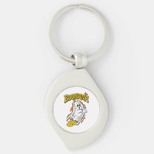 Boonana Cute Ghost Banana Halloween Key Ring