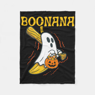 Boonana Cute Ghost Nana Halloween Costume Men Wome Fleece Blanket
