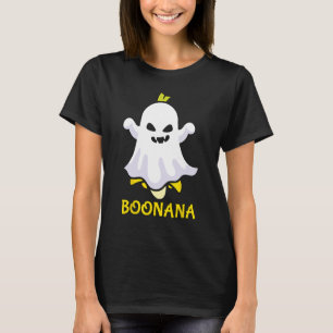 Boonana Funny Scary Creepy Ghost Banana Halloween  T-Shirt