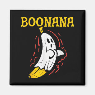 Boonana ghost banana halloween spooky pun  magnet
