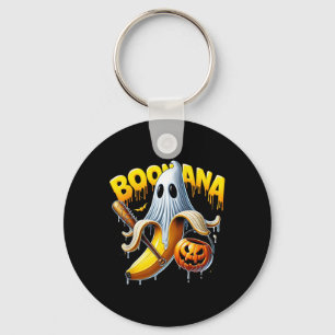 Boonana Ghost Nana Funny Halloween Costume Art 1 Key Ring