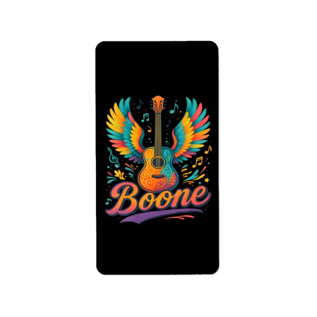 Boone Guitar Label (Front)