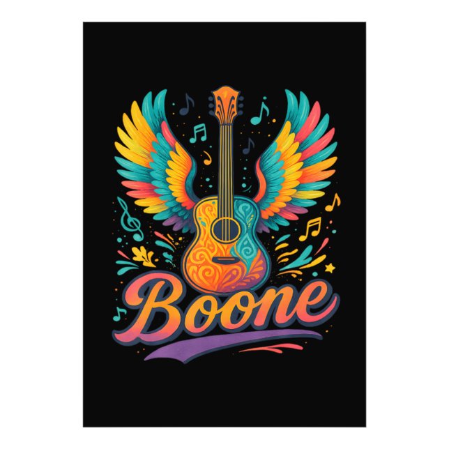 Boone Guitar Photo Print (Front)