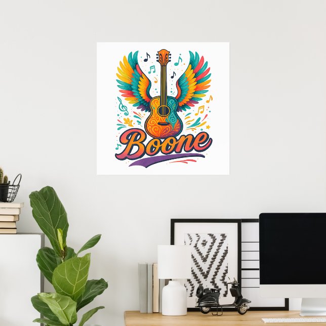 Boone Guitar Poster (Home Office)