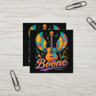 Boone Guitar Square Business Card