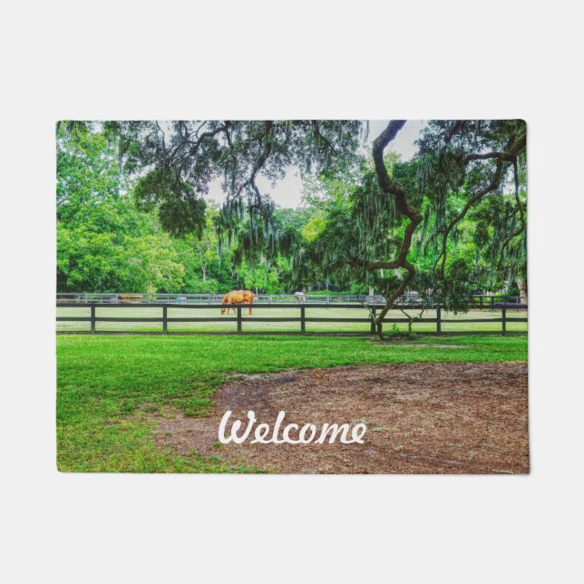 Boone Hall Stables Welcome Mat (Front)