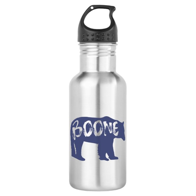 Boone North Carolina Bear 532 Ml Water Bottle (Front)