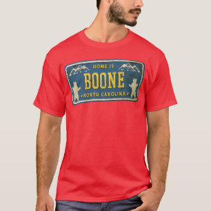 Boone North Carolina Home NC Car Plate Bear Mounta T-Shirt