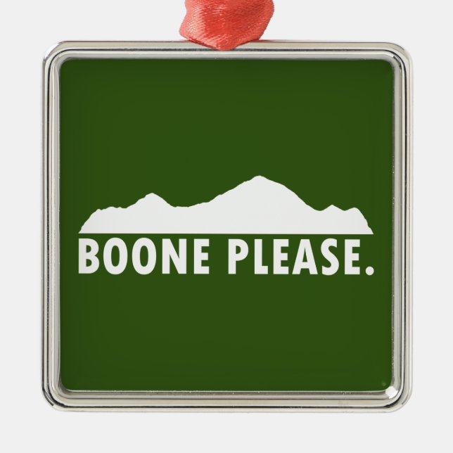 Boone Please Metal Tree Decoration (Front)