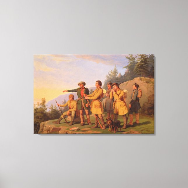 Boone's First View of Kentucky Canvas Print (Front)