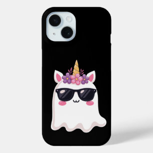 Boonicorn Halloween Cute Unicorn Boo Ghost Kids iPhone 15 Case