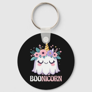 Boonicorn Unicorn Ghost Halloween Men Women Kids  Key Ring