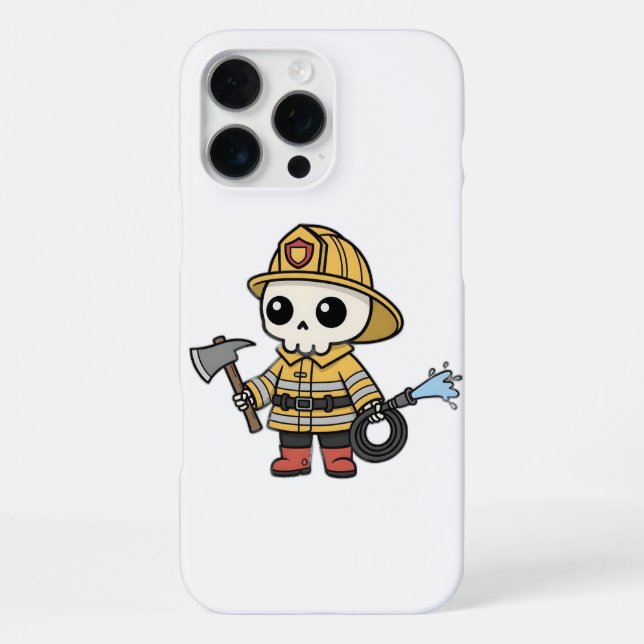 Boonis as a firefighter iPhone case (Back)
