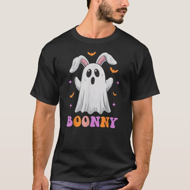 Boonny Spooky Bunny Ghost Rabbit Halloween Costume T-Shirt (Front)