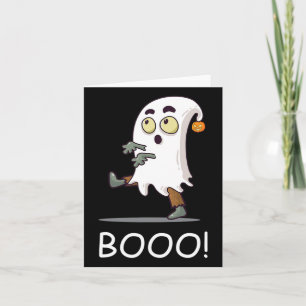 Booo! Spirit Ghost Hour Haunting Halloween Fun Card