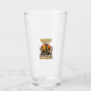 Booo Spooktacular Halloween Witch Cauldron Castle  Glass