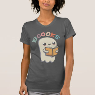 Boooks - Cute ghost reading a book T-Shirt
