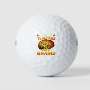 Boooks Ghost Funny Halloween Teacher Book Library Golf Balls