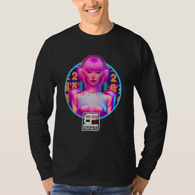 BOOOM FASHION CYBERPUNK GIRL T-Shirt (Front)