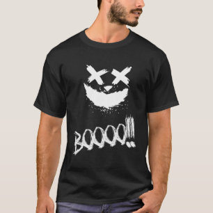 BOOOO Scary Pumpkin Face Halloween T-Shirt