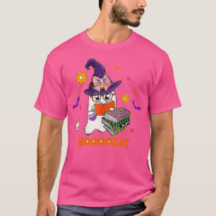 Booooks! Cute Ghost Reading Library Books Hallowee T-Shirt