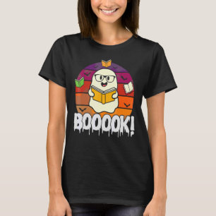 Booooks Ghost Boo Read Books Library Book T-Shirt