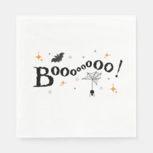 Booooo Cute Halloween Party Napkins