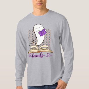Boooooks! Ghost And Book Halloween Reading  T-Shirt