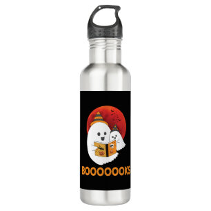Booooooks Boo Read Books Halloween 710 Ml Water Bottle
