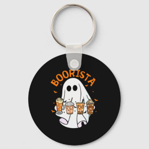 Boorista Barista Ghost Coffee Halloween Soky Seaso Key Ring