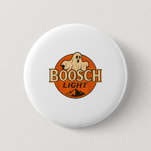 Boosch Light Funny Halloween Ghost Logo  6 Cm Round Badge