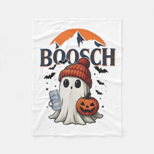 Boosch Light Halloween Cute Ghost Pumpkin  Fleece Blanket