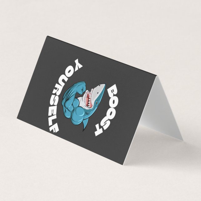 Boost yourself design for all gym lovers business card (Front)