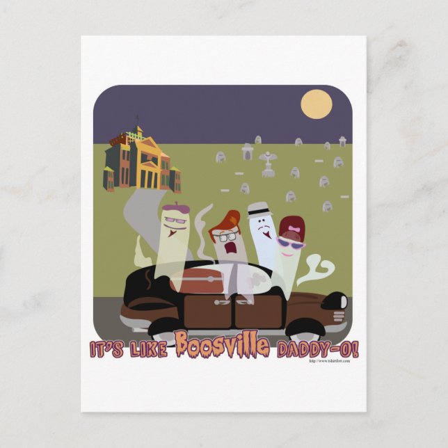 BoosVille Halloween Postcard (Front)