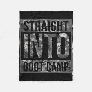 Boot Camp Basic Training Shirt For New Military Re Fleece Blanket