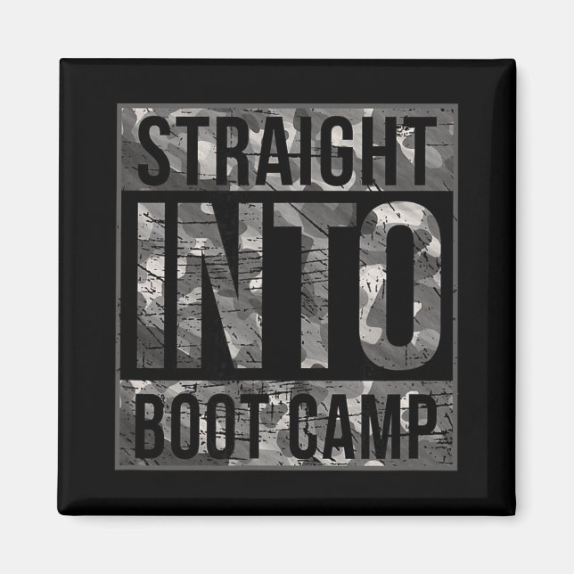 Boot Camp Basic Training Shirt For New Military Re Magnet (Front)