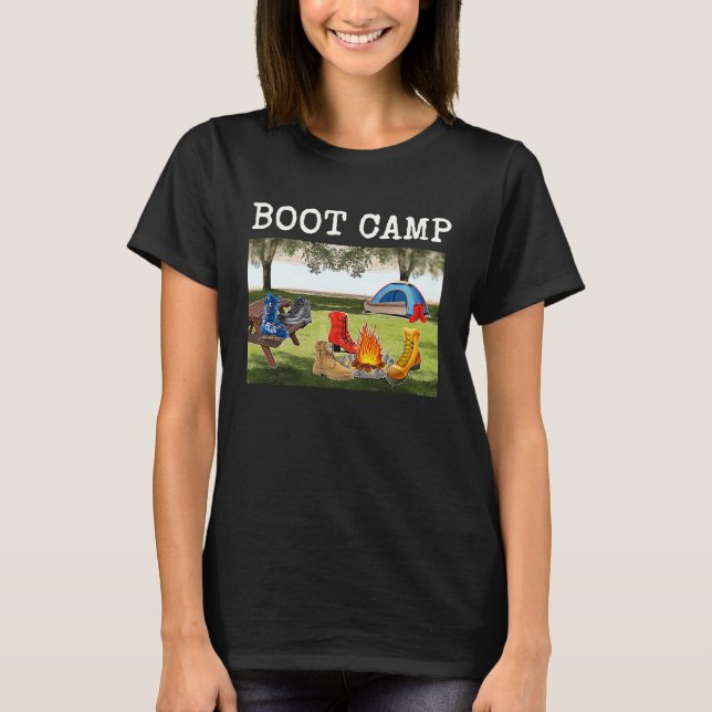 Boot Camp don't Shoot its Footwear worn out and Ki T-Shirt (Front)
