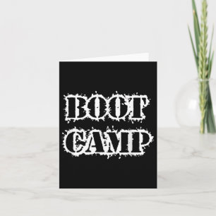 Boot Camp Workout Bootcamp Fitness Card