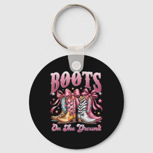 Boot Cowboy Western Cowgirl Pink Leopard Boots On Key Ring