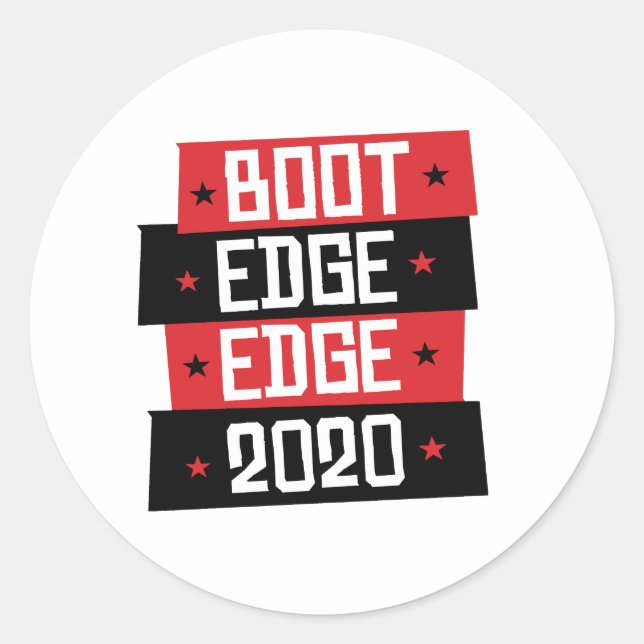 Boot Edge Edge 2020 Classic Round Sticker (Front)