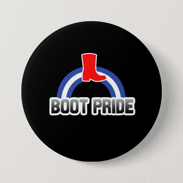 Boot Pride 7.5 Cm Round Badge (Front)