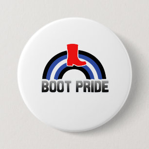 Boot Pride 7.5 Cm Round Badge