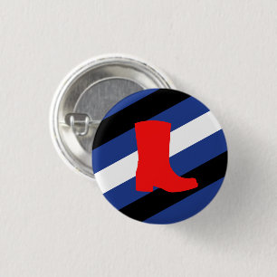 Boot Pride Flag 3 Cm Round Badge