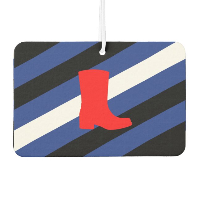 Boot Pride Flag Car Air Freshener (Front)