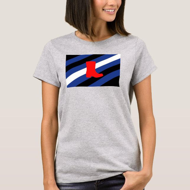 Boot Pride Flag T-Shirt (Front)