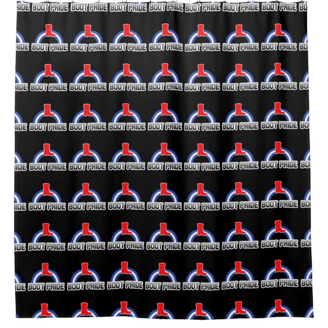 Boot Pride Shower Curtain (Front)