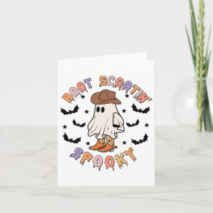 Boot Scoot Spooky Funny Western Halloween Cowboy G Card